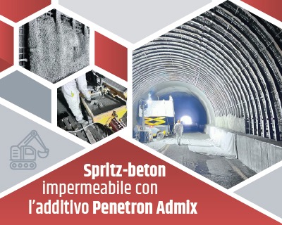 Spritz beton impermeabile con PENETRON Admix